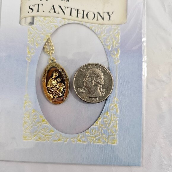 Catholic Prayer Jewelry Pray For Us ST. ANTHONY Religious Jewelry Accent - Picture 8 of 14